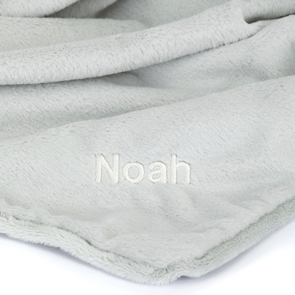 Grey Jellycat Personalised Bashful Luxe Bunny Blankie | US-IODZ27981