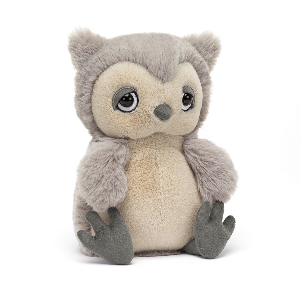 Grey Jellycat Snoozling Owl | US-VBOK92763