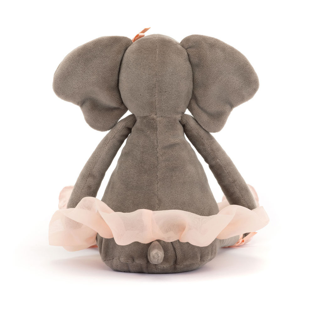 Grey / Beige Jellycat Dancing Darcey Elephant | US-WFHU12350