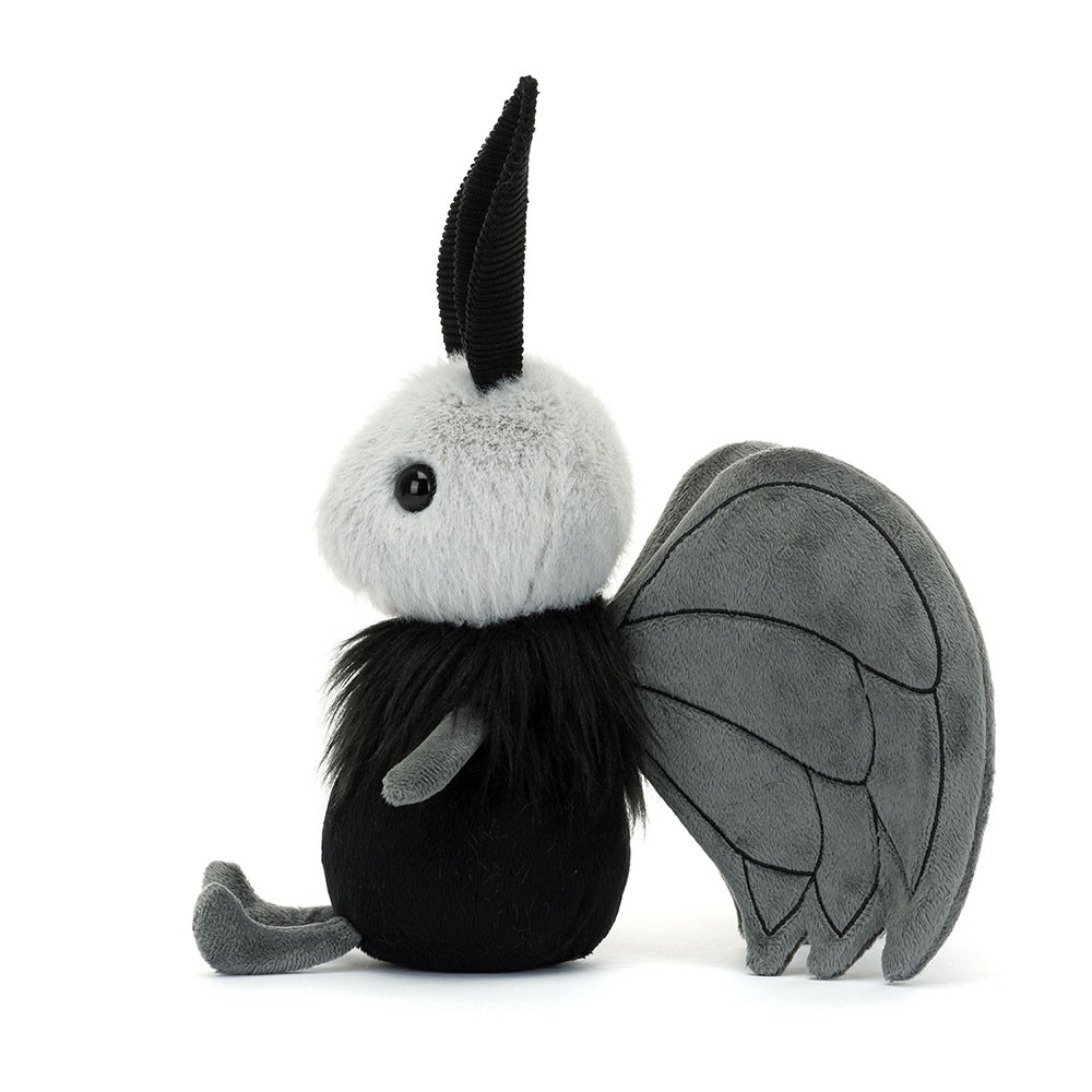 Grey / Black Jellycat Miff Mothman | US-EGWU78342