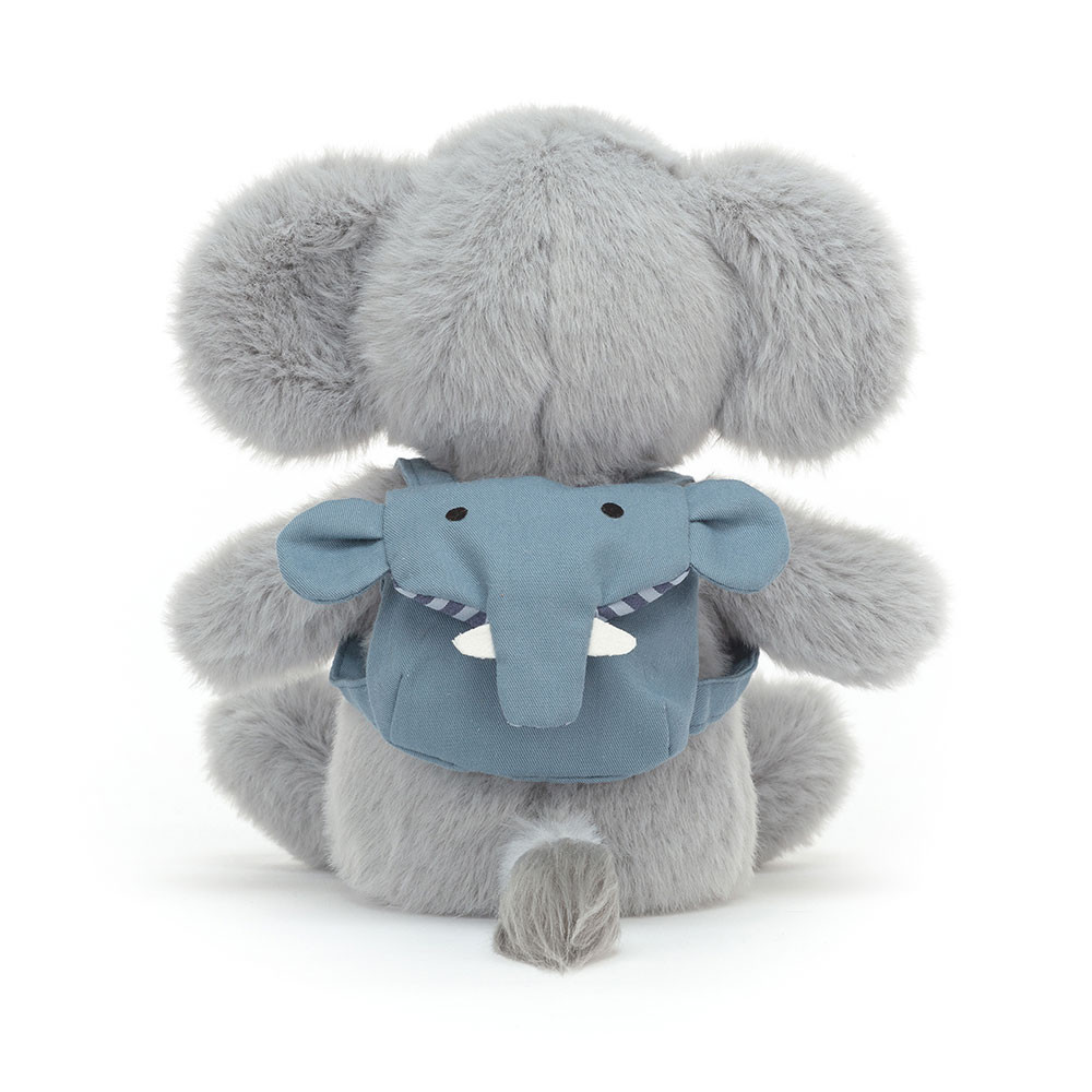 Grey / Blue Jellycat Backpack Elephant | US-FWGC90253