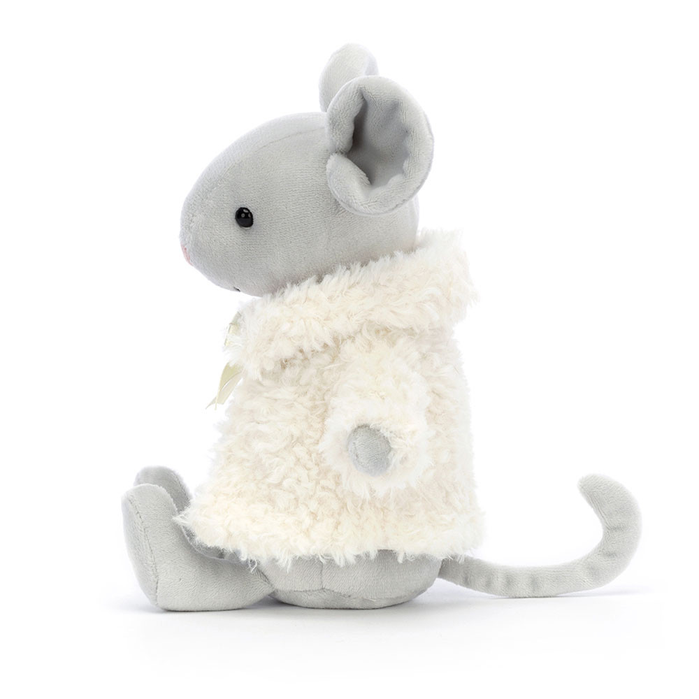 Grey / Cream Jellycat Comfy Coat Mouse | US-LIOS76091