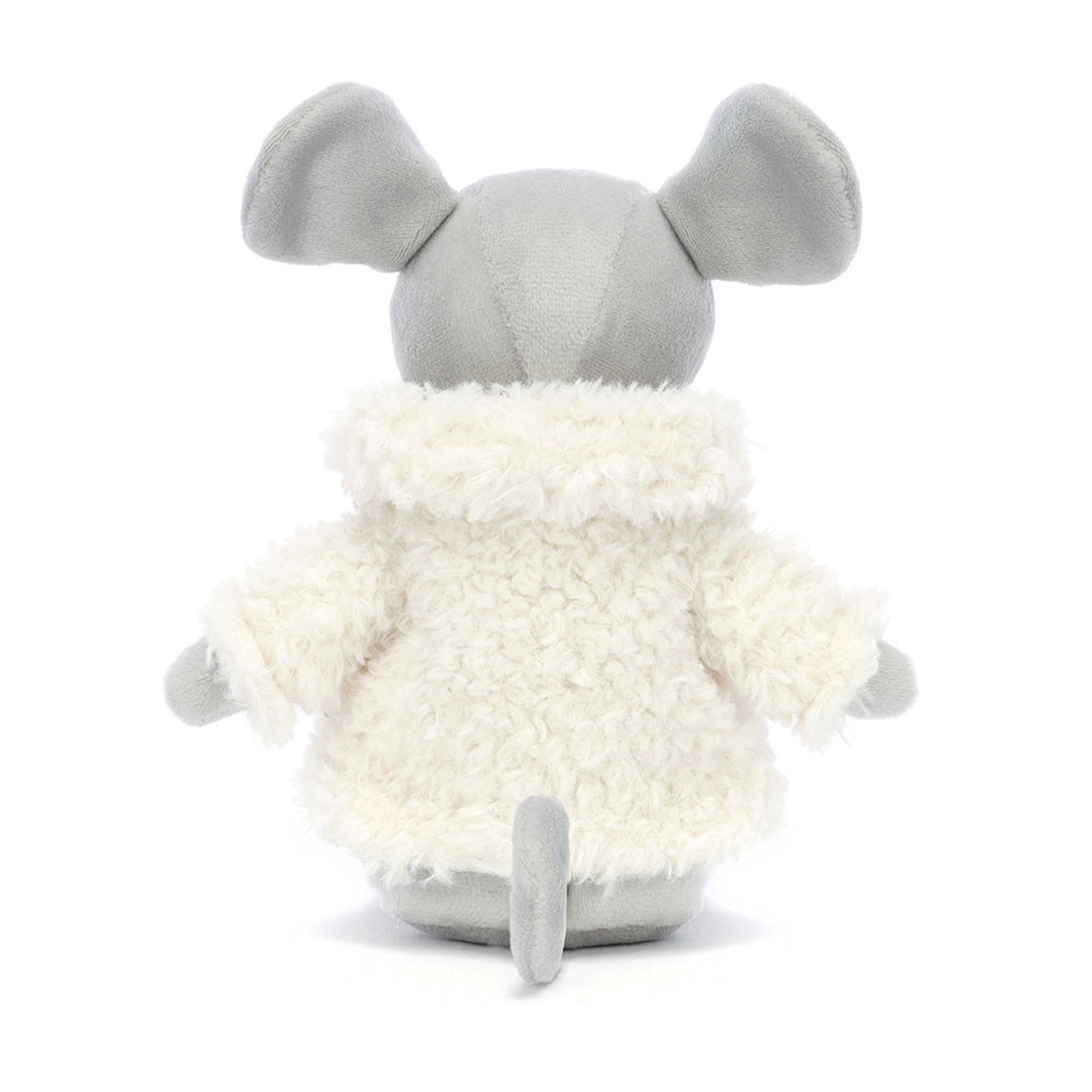 Grey / Cream Jellycat Comfy Coat Mouse | US-LIOS76091