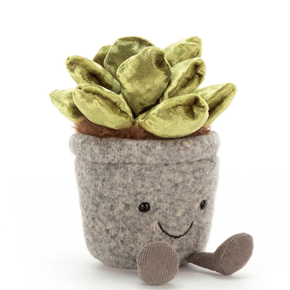 Grey / Green Jellycat Silly Succulent Jade | US-DROL50764