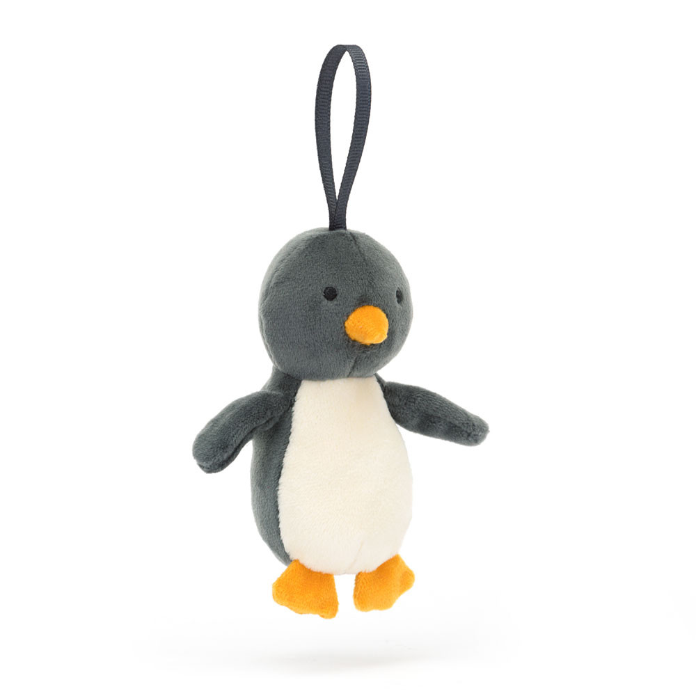 Grey / White Jellycat Festive Folly Penguin | US-SVHM80639