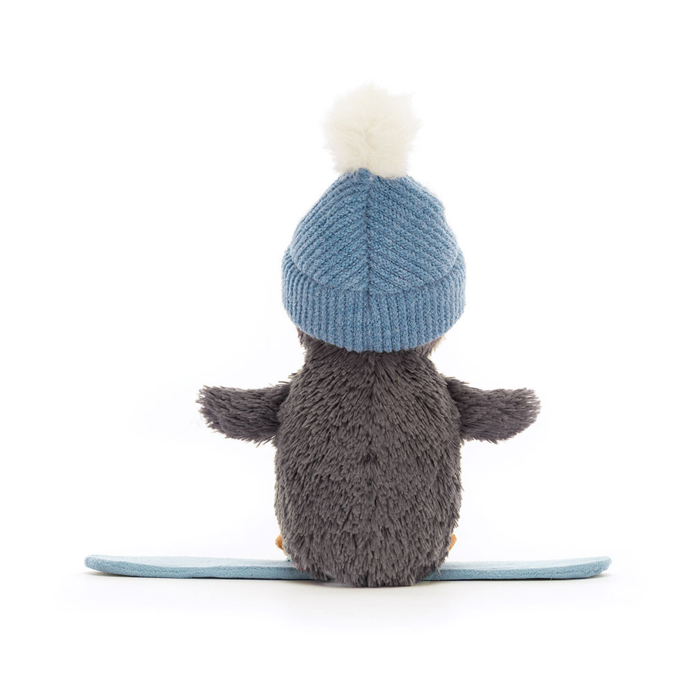 Grey / White Jellycat Peanut Penguin Snowboarding | US-YTME26547