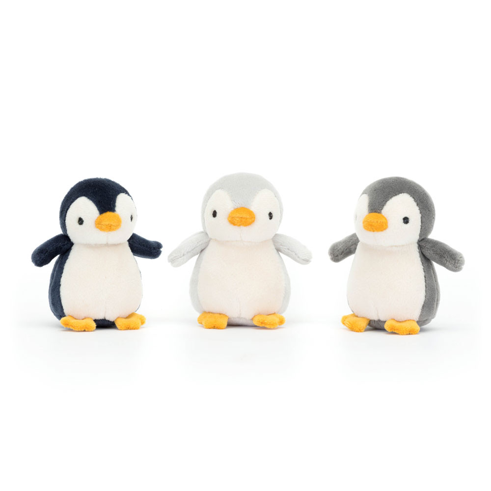 Grey / White / Blue Jellycat Nesting Penguins | US-EFOG96735