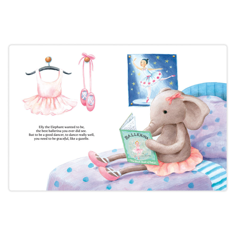 Jellycat Elly Ballerina Book | US-JDFB92305