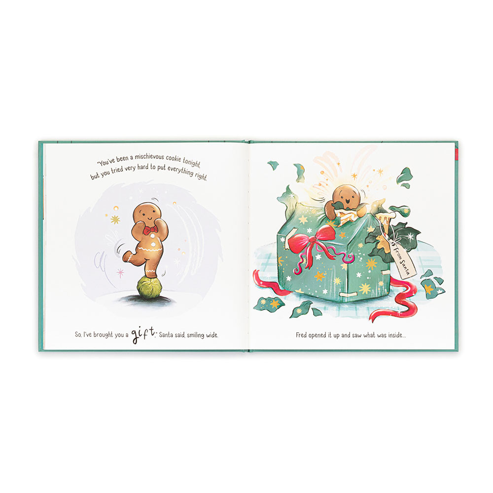 Jellycat Gingerbread Fred Book | US-SBAL45936