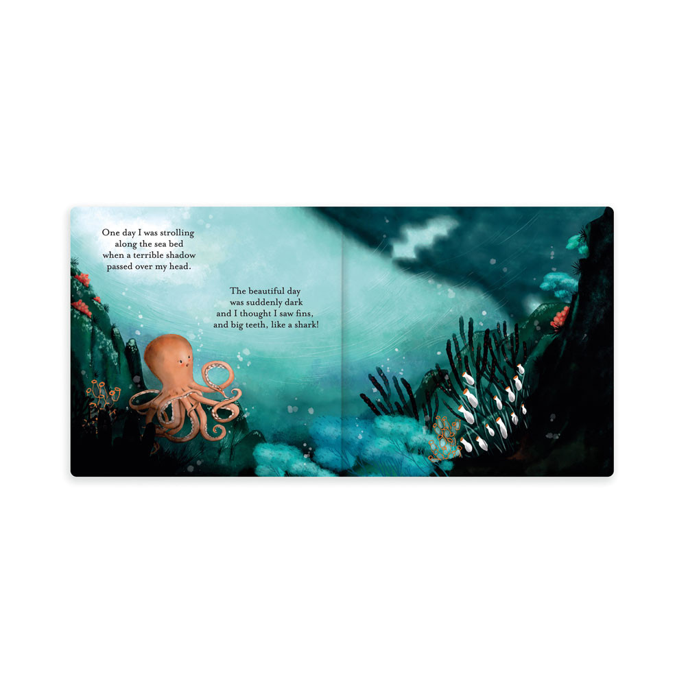 Jellycat Odell, The Fearless Octopus Book | US-RXFD53802