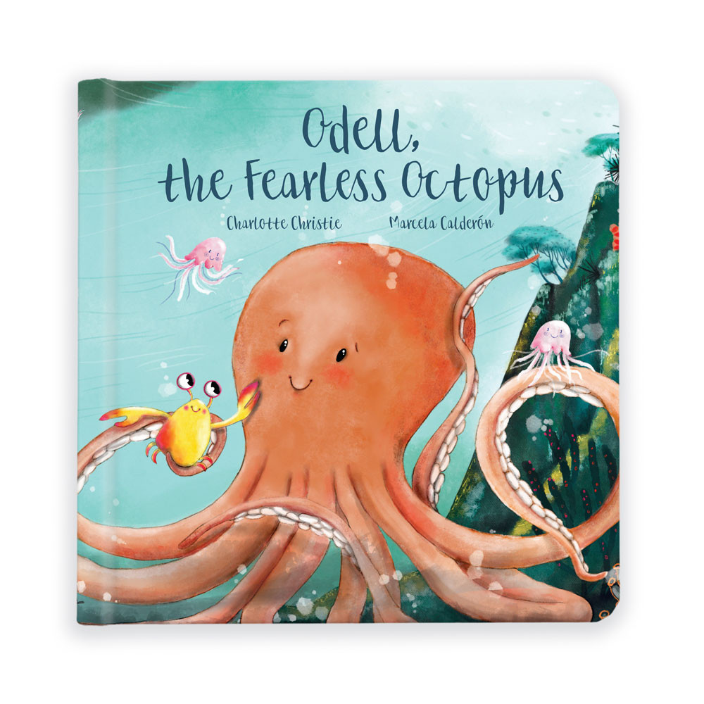 Jellycat Odell, The Fearless Octopus Book | US-RXFD53802