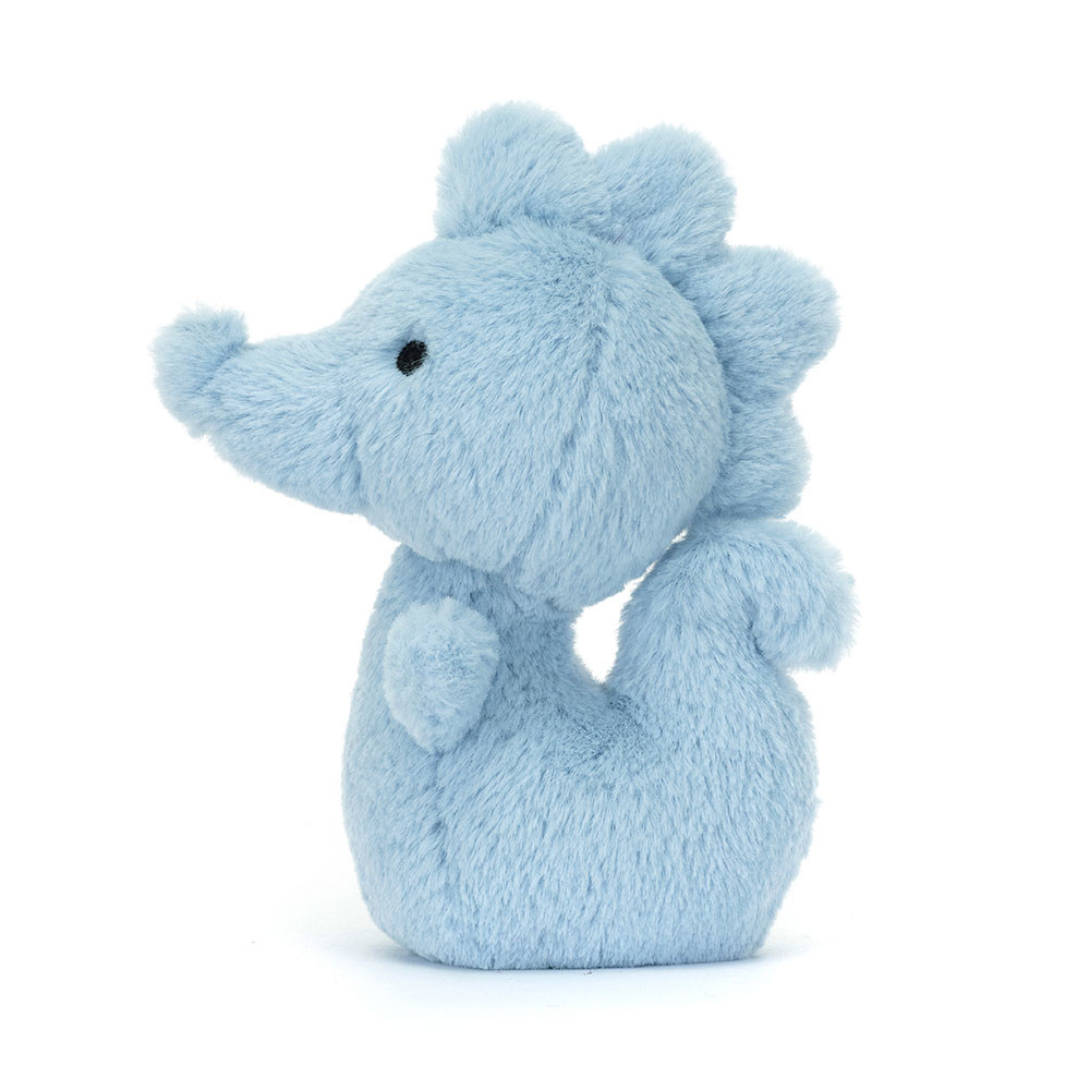 Light Blue Jellycat Fluffy Seahorse | US-NROU36971