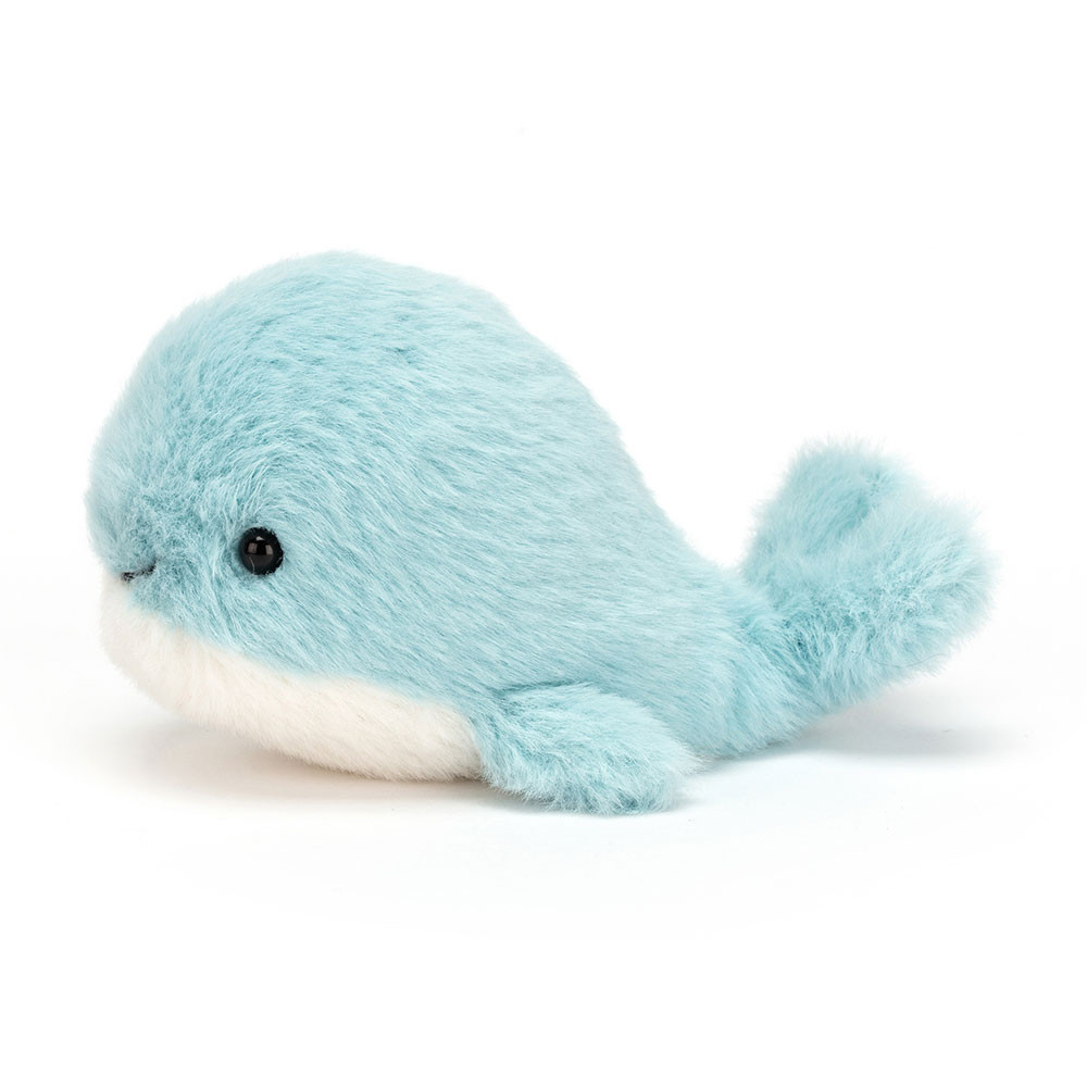 Light Blue Jellycat Fluffy Whale | US-JLUO12350