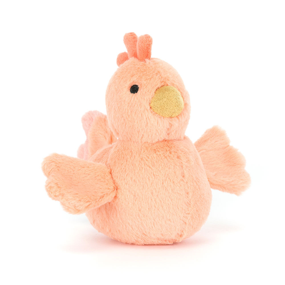 Light Coral Jellycat Fluffy Chicken | US-IEHR06198