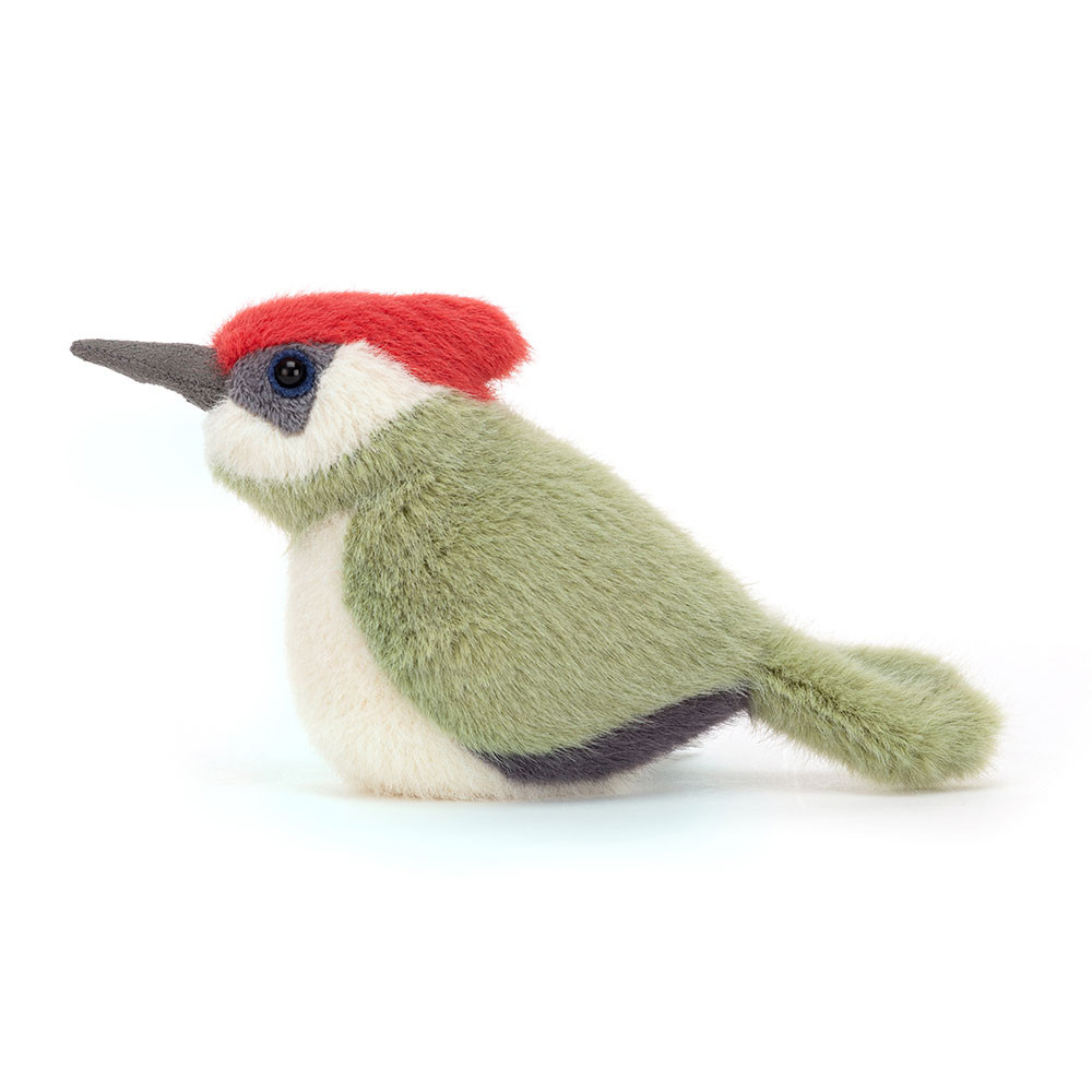 Light Green / Cream Jellycat Birdling Woodpecker | US-DLEU16253