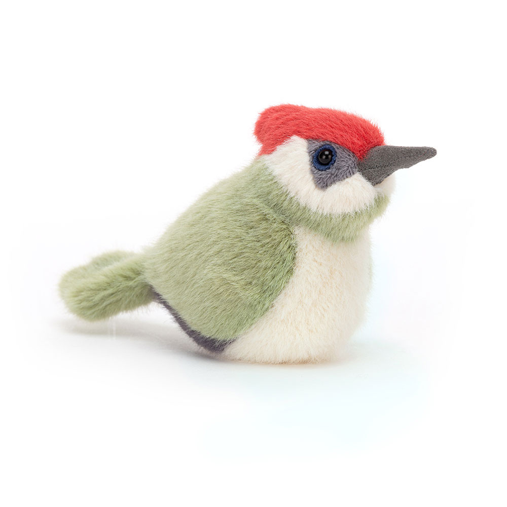 Light Green / Cream Jellycat Birdling Woodpecker | US-DLEU16253