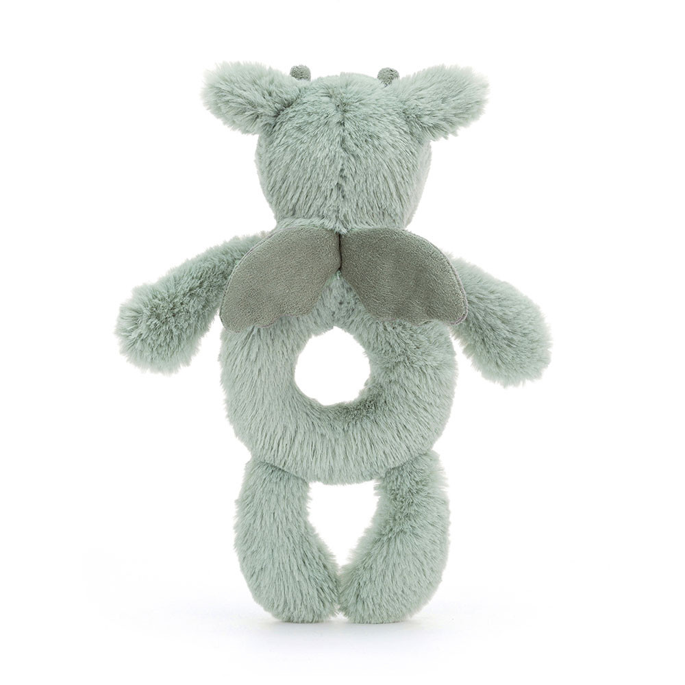 Mint Jellycat Bashful Dragon Ring Rattle | US-KFYW40936