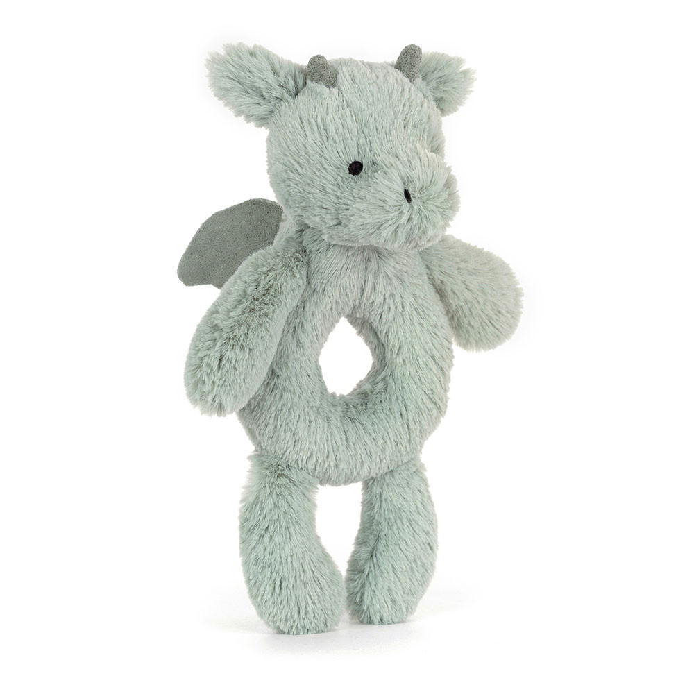 Mint Jellycat Bashful Dragon Ring Rattle | US-KFYW40936