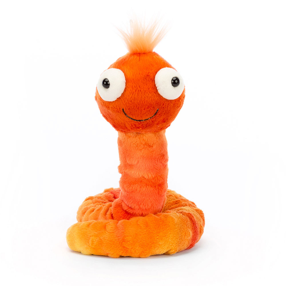 Orange Jellycat Winston Worm | US-NFMR63521