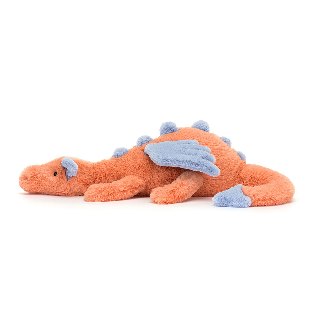 Orange / Blue Jellycat Persimmon Dragon | US-PLRF25687