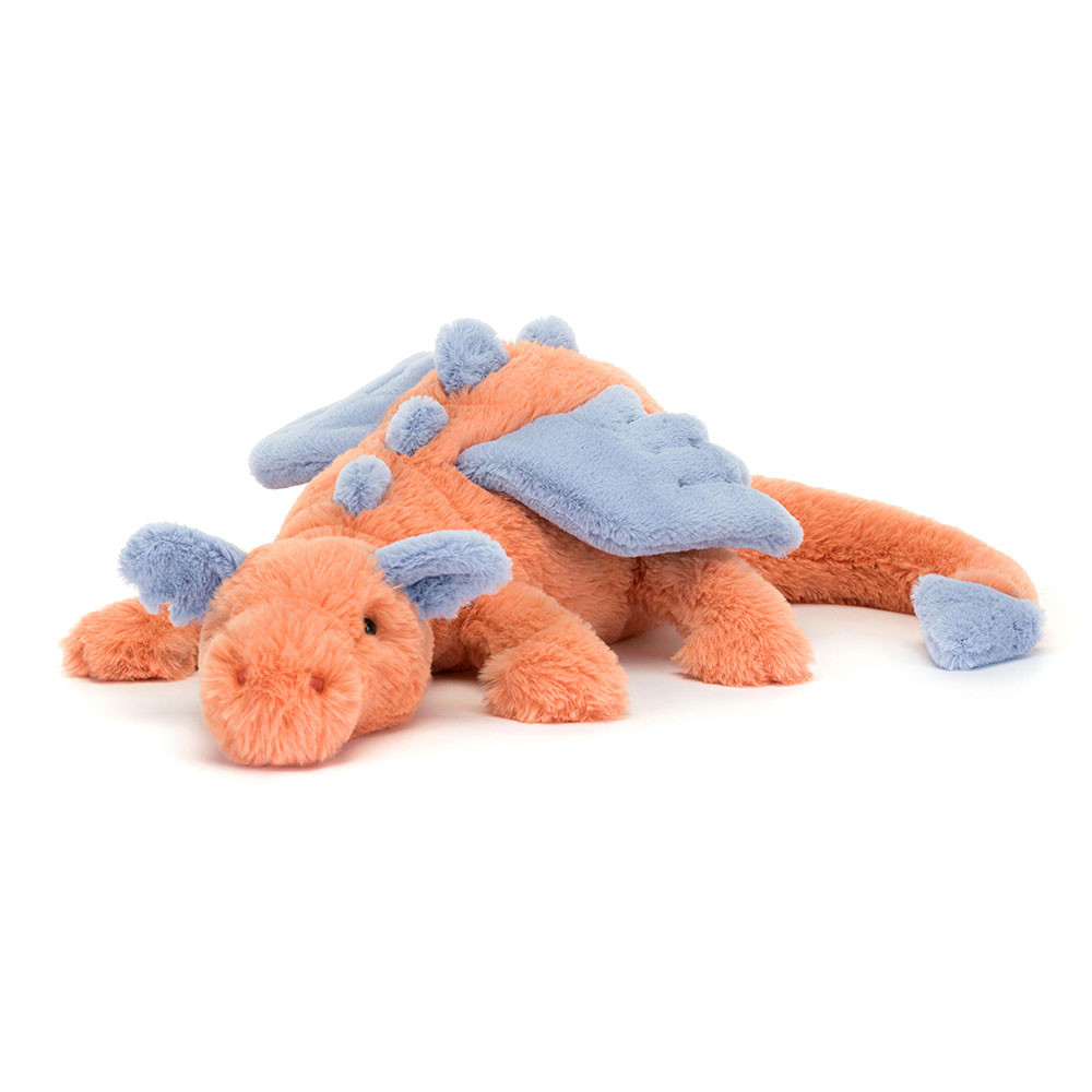 Orange / Blue Jellycat Persimmon Dragon | US-PLRF25687