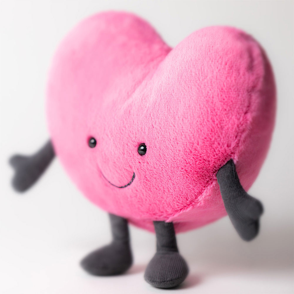 Pink Jellycat Amuseables Heart | US-XEPW75204