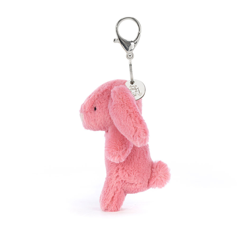 Pink Jellycat Bashful Bunny Bag Charm | US-EPLK98563