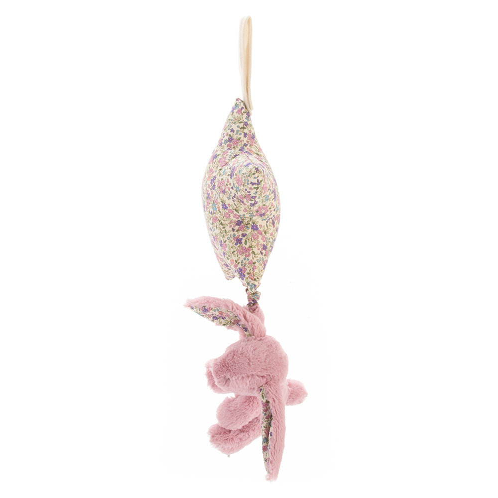 Pink Jellycat Blossom Tulip Bunny Star Musical Pull | US-PAEL45971