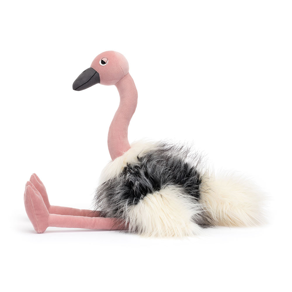 Pink / Black / White Jellycat Ramonda Ostrich | US-NGMD26475