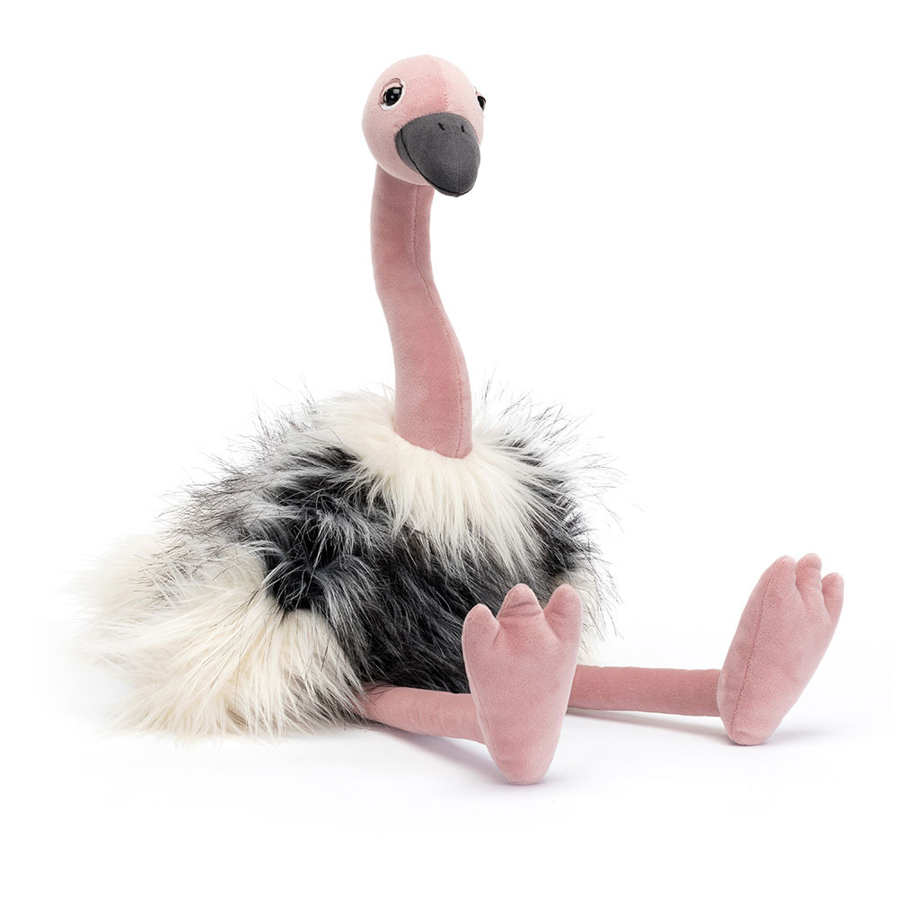 Pink / Black / White Jellycat Ramonda Ostrich | US-NGMD26475