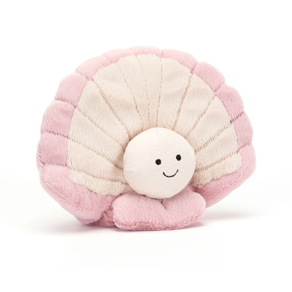 Pink / Cream Jellycat Clemmie Clam | US-OTEW70541