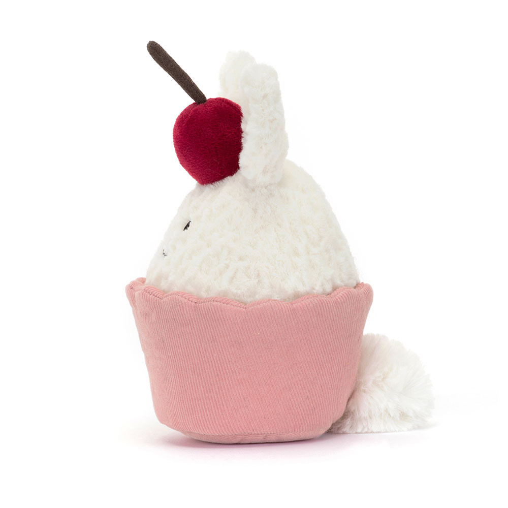 Pink / Cream Jellycat Dainty Dessert Bunny Cupcake | US-IEGO54680