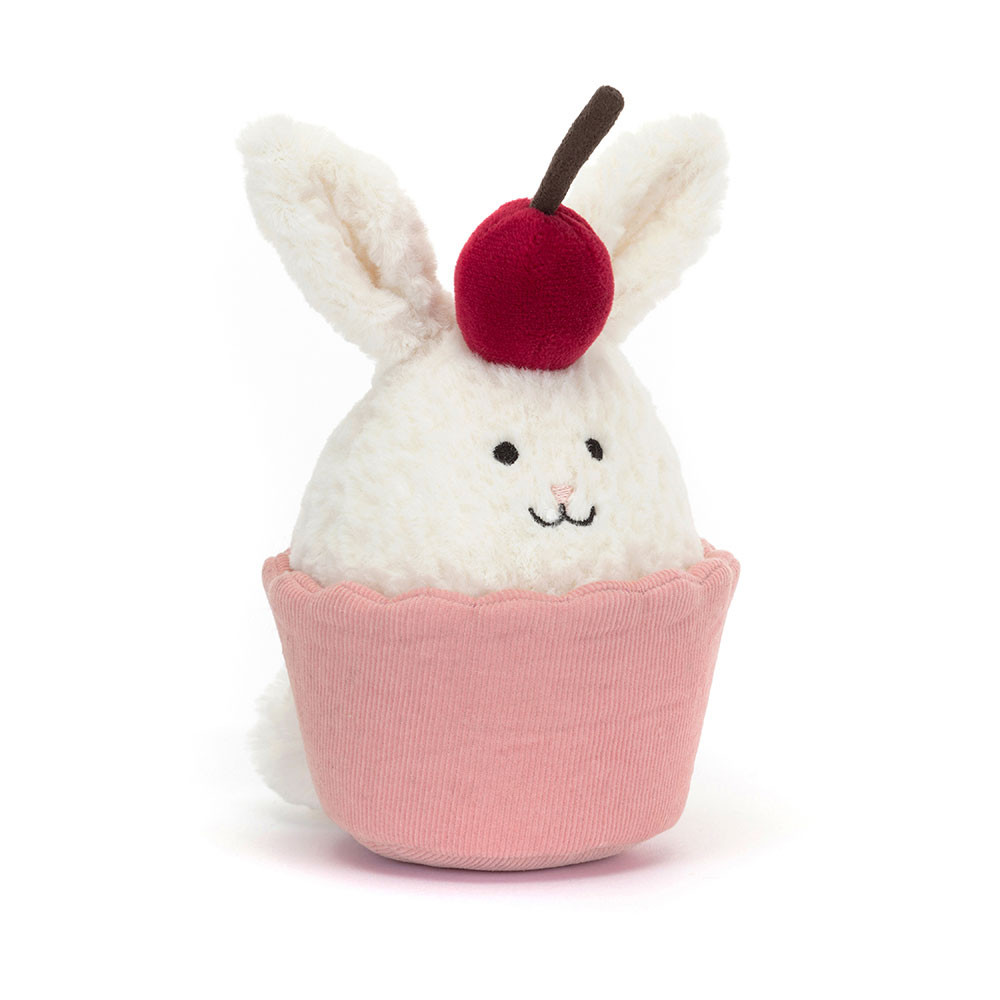 Pink / Cream Jellycat Dainty Dessert Bunny Cupcake | US-IEGO54680