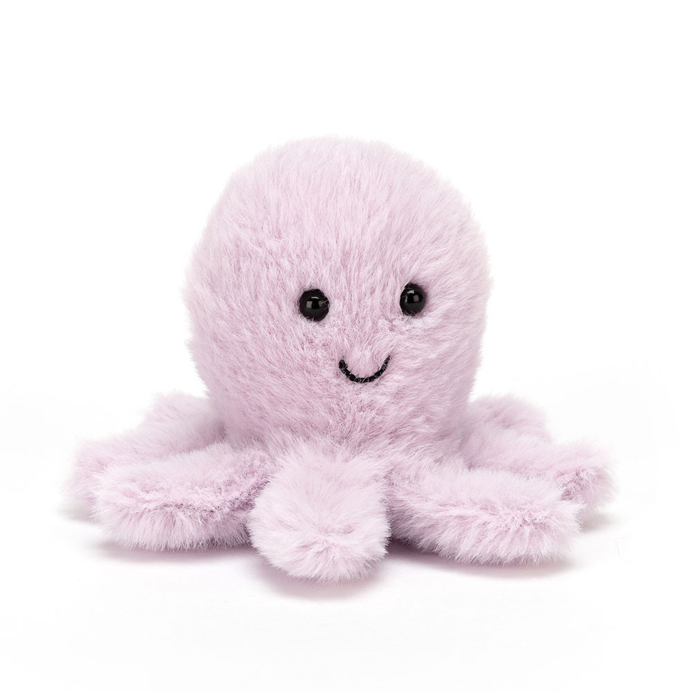 Purple Jellycat Fluffy Octopus | US-DOFA57912