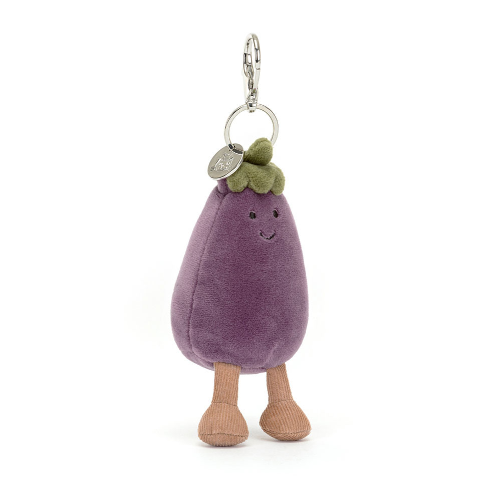 Purple Jellycat Vivacious Vegetable Aubergine Bag Charm | US-WMCV05714