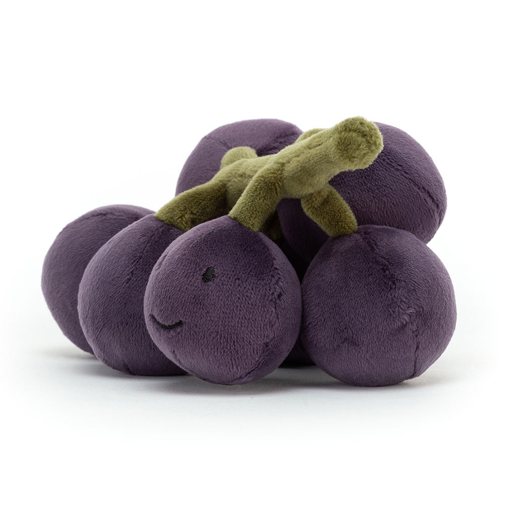 Purple / Green Jellycat Fabulous Fruit Grapes | US-SOMJ63892