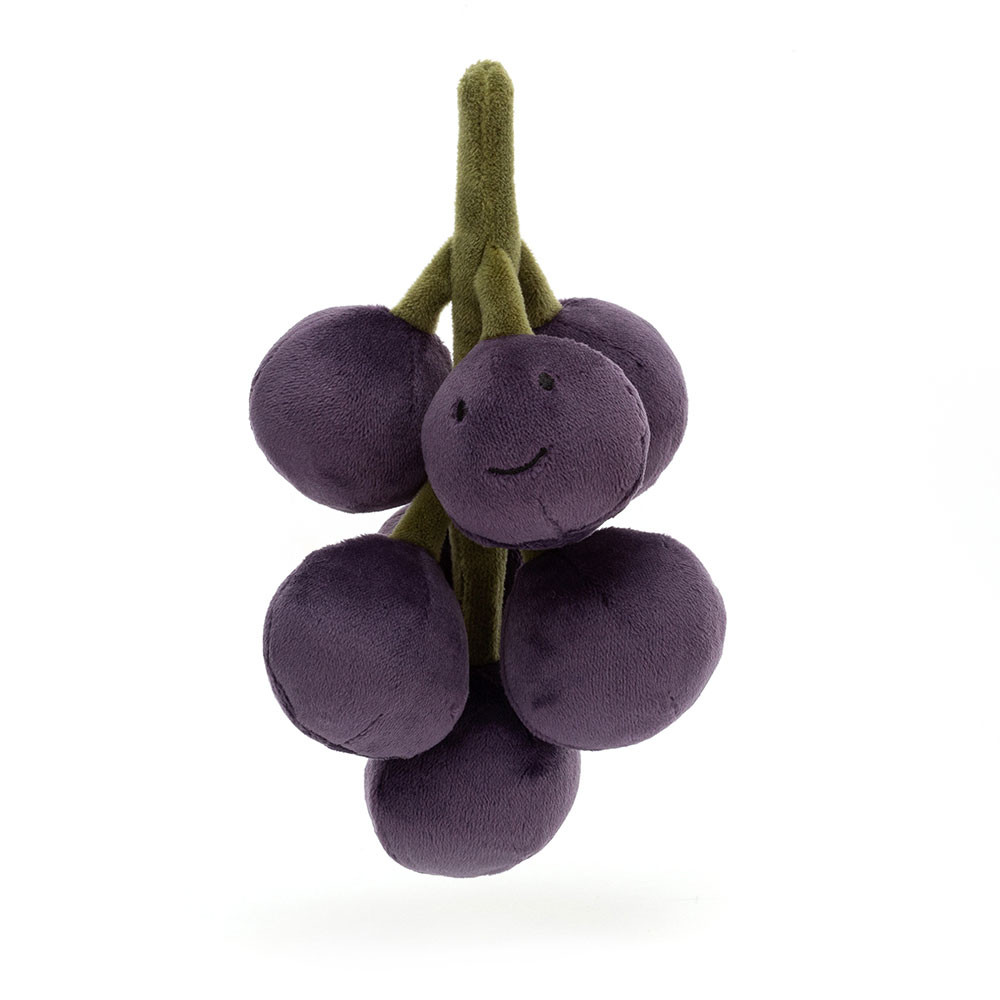 Purple / Green Jellycat Fabulous Fruit Grapes | US-SOMJ63892