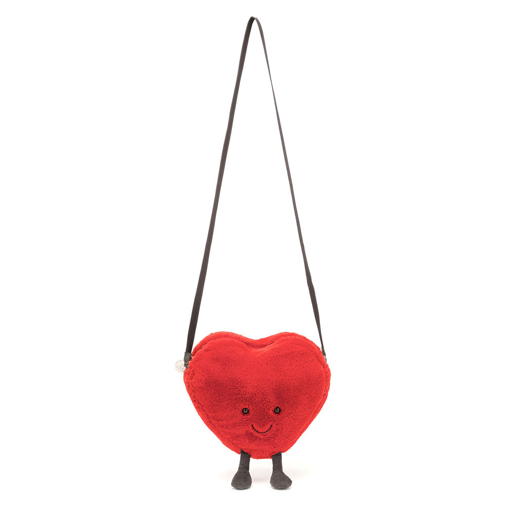 Red Jellycat Amuseables Heart Bag | US-FHBZ02831