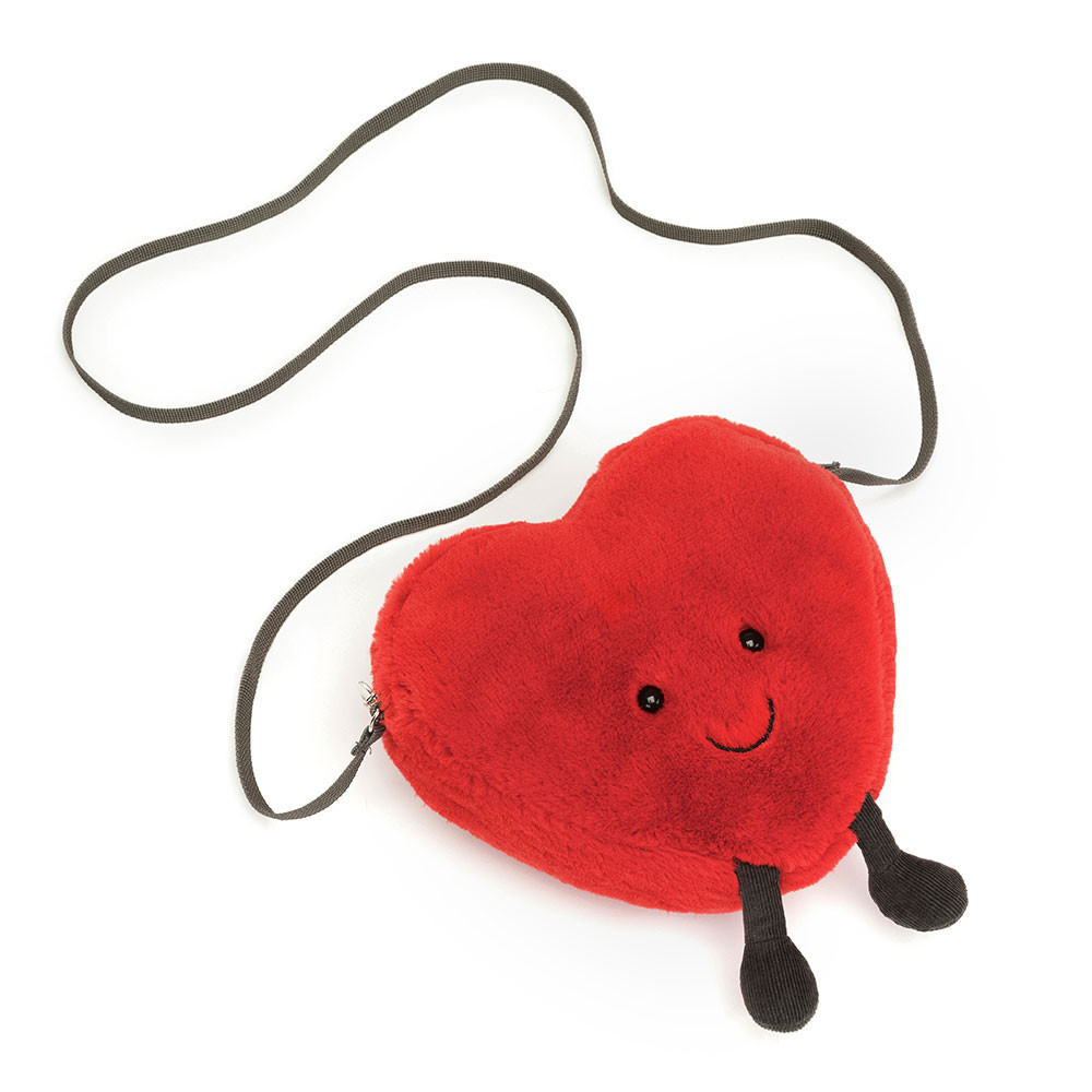 Red Jellycat Amuseables Heart Bag | US-FHBZ02831