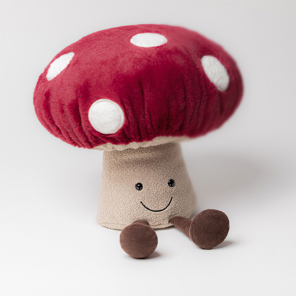 Red / Beige Jellycat Amuseables Mushroom | US-KVWL85173