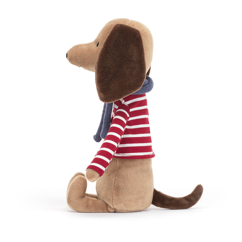 Red / Brown Jellycat Beatnik Buddy Sausage Dog | US-VGHE27861