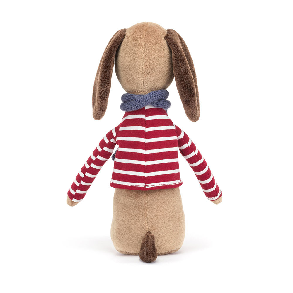 Red / Brown Jellycat Beatnik Buddy Sausage Dog | US-VGHE27861