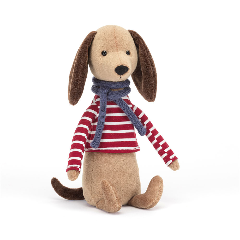 Red / Brown Jellycat Beatnik Buddy Sausage Dog | US-VGHE27861