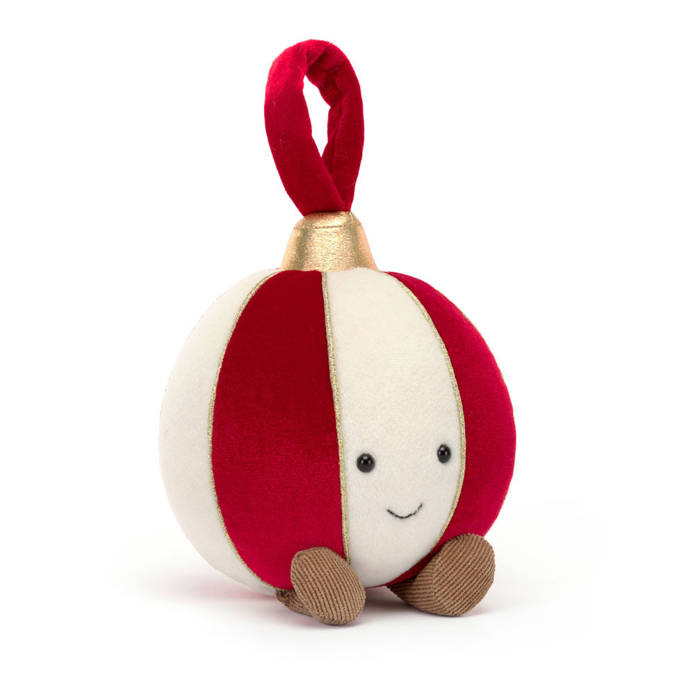 Red / Cream Jellycat Amuseables Bauble | US-PFNH51308