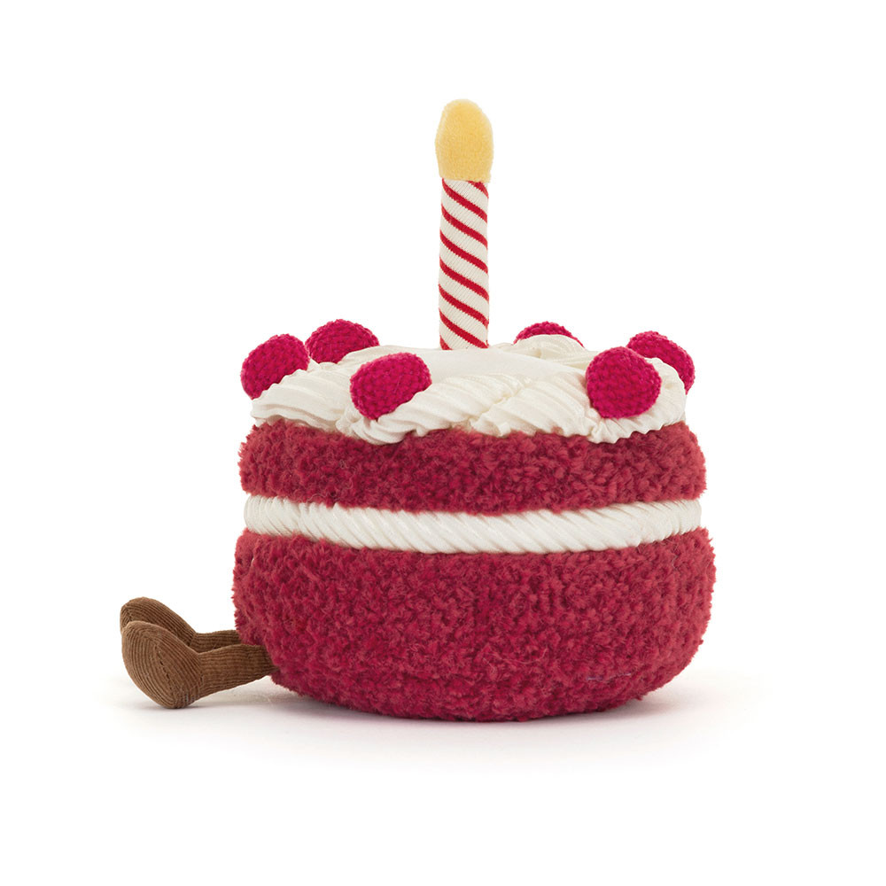 Red / Cream Jellycat Amuseables Cheri Cake | US-JOWK65317