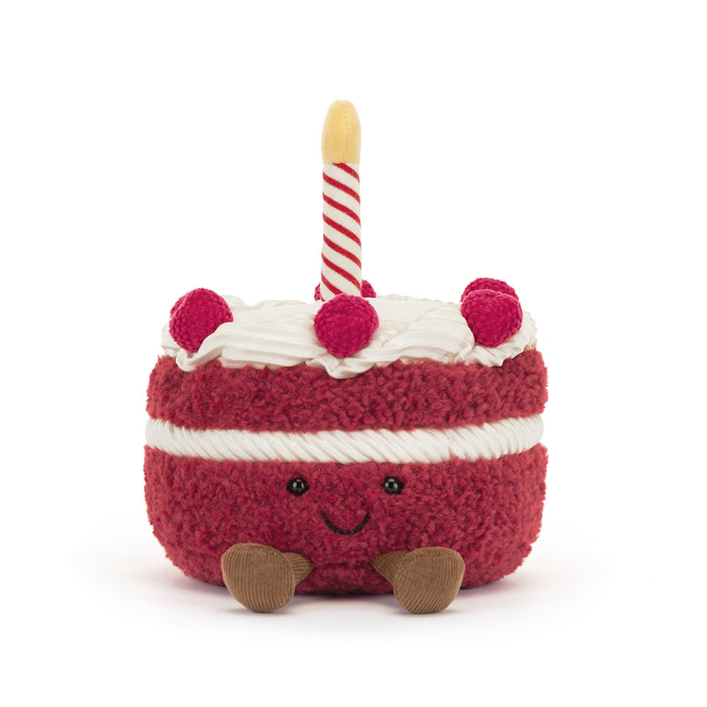 Red / Cream Jellycat Amuseables Cheri Cake | US-JOWK65317