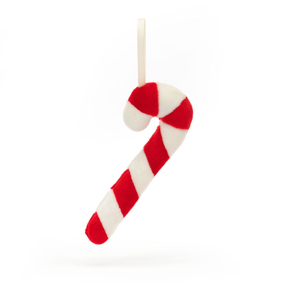 Red / White Jellycat Festive Folly Candy Cane | US-PKEW38409