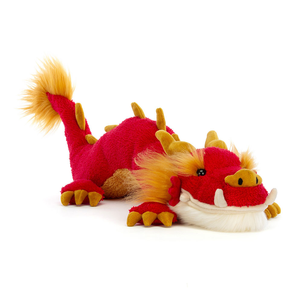 Red / Yellow Jellycat Festival Dragon | US-YDLJ93168