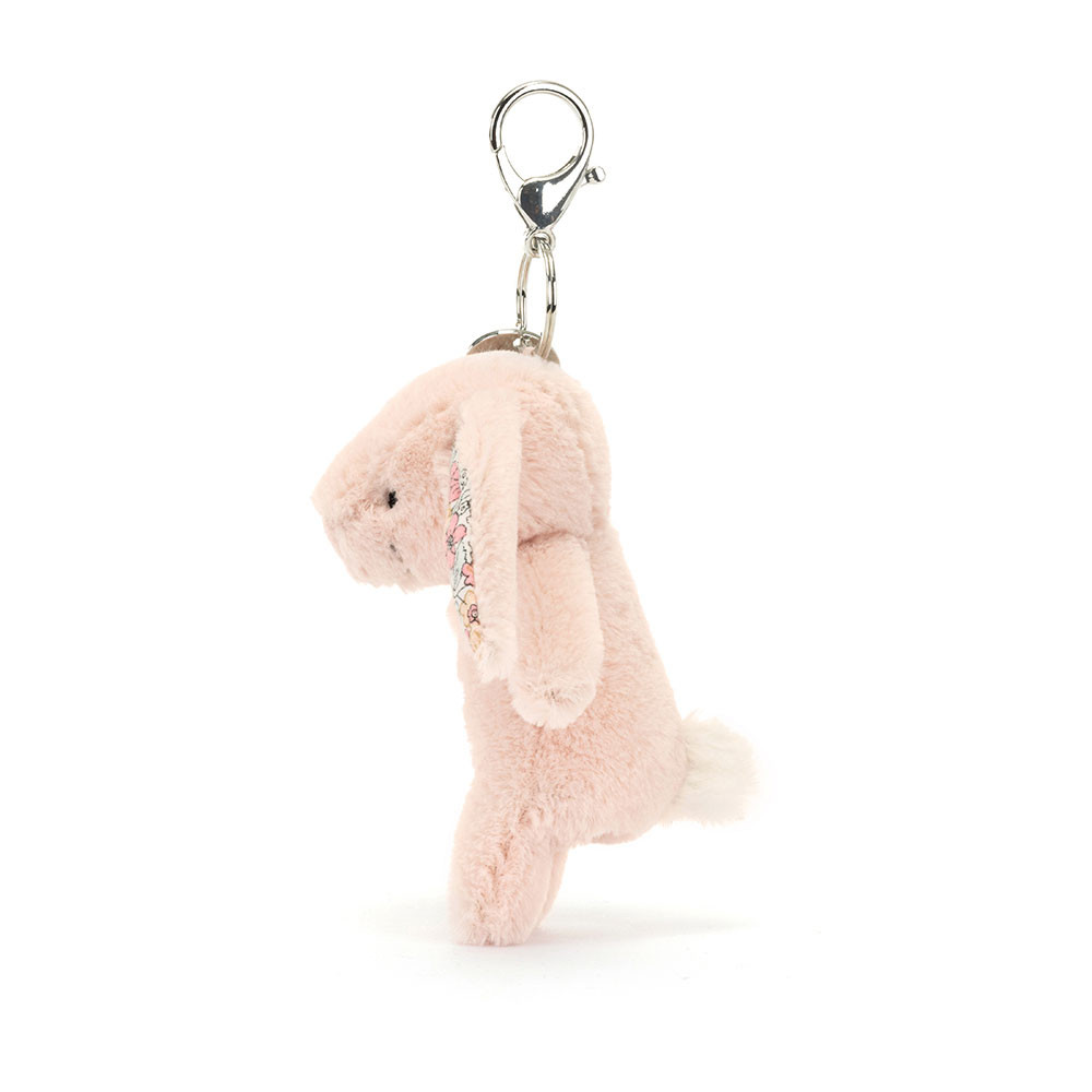 Rose Jellycat Blossom Blush Bunny Bag Charm | US-VSGY74136