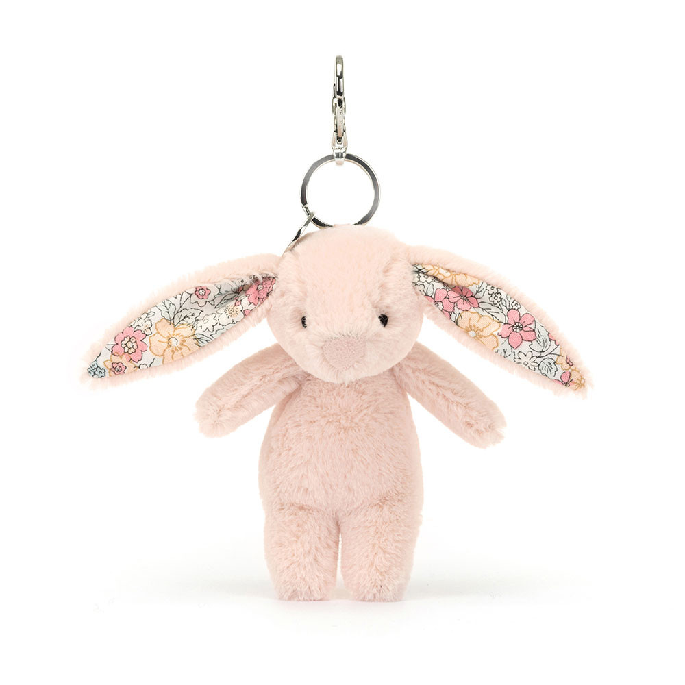 Rose Jellycat Blossom Blush Bunny Bag Charm | US-VSGY74136